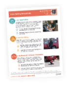 A brochure with 3 car safety essentials. AI generated content